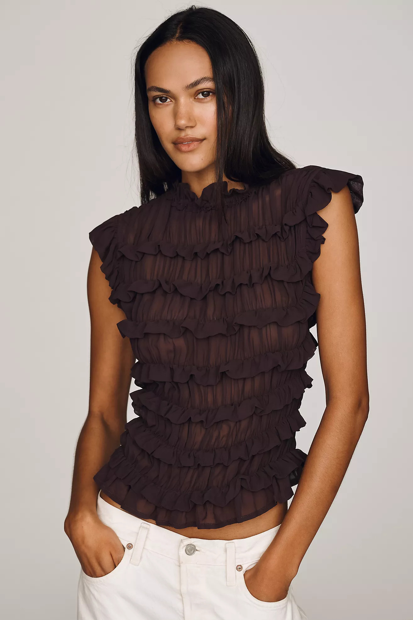 Layered Ruffle Top | Anthropologie (US)