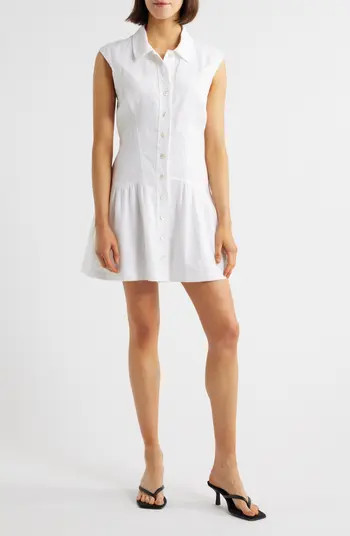 FRAME The Day Drop Waist Linen Dress | Nordstromrack | Nordstrom Rack