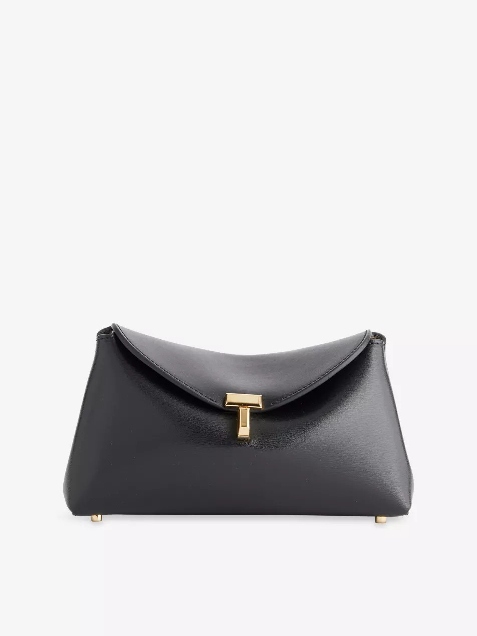 T-Lock Mini Leather Clutch Bag | Selfridges
