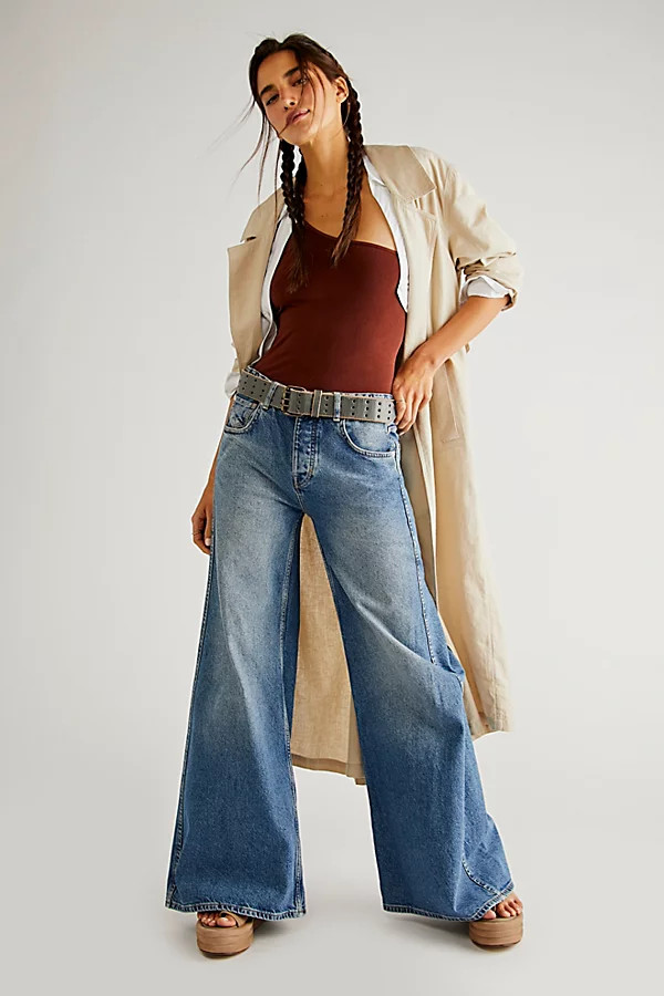 Lovefool Low-Rise Jeans by We The Free at Free People, Blue Jade, 24 | Free People (Global - UK&FR Excluded)