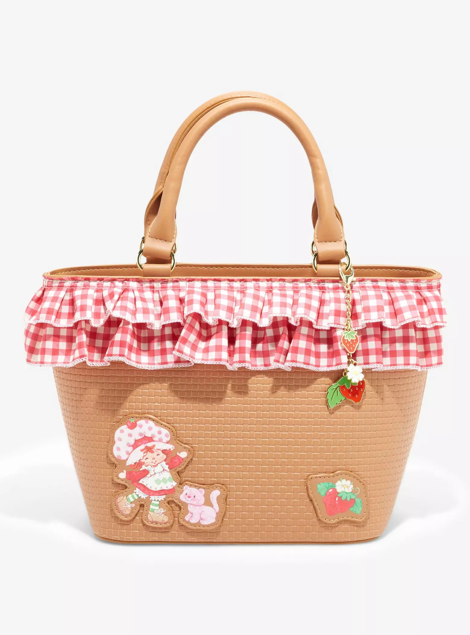 Strawberry Shortcake Gingham Basket Crossbody Bag | Hot Topic