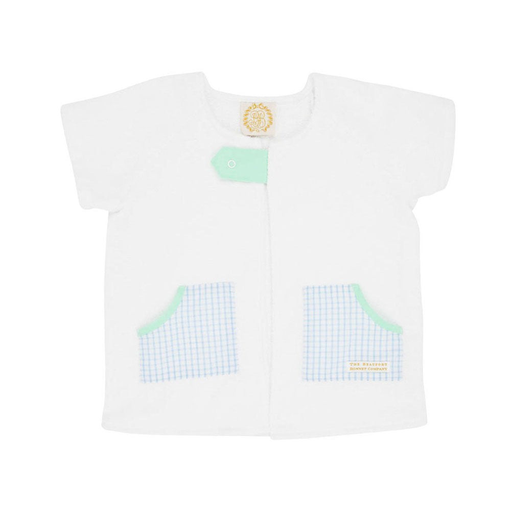 Yacht Club Cover Up - Worth Avenue White with Beale Street Blue Windowpane & Grace Bay Green | The Beaufort Bonnet Company