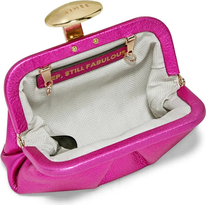Mini Full Circle Leather Frame Crossbody Clutch | Nordstrom