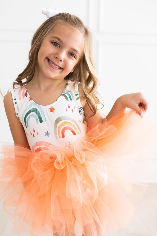Tonal Rainbow Tank Tutu Leotard | Mila and Rose