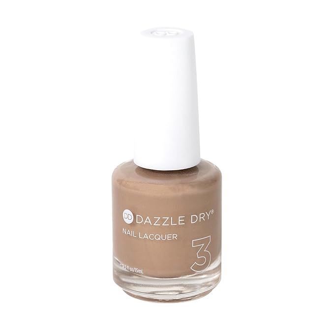 Dazzle Dry Nail Lacquer (Step 3) - Shimmering Sands - A dark beige with a subtle champagne shimme... | Amazon (US)
