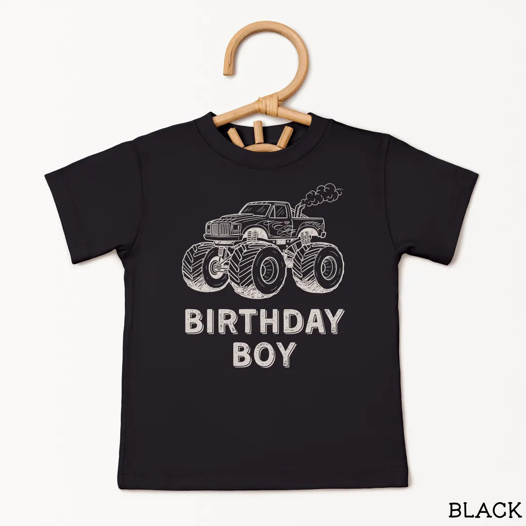 Monster Truck Birthday Shirts for Family: Monster Truck Lover Matching T-shirts - Etsy | Etsy (US)