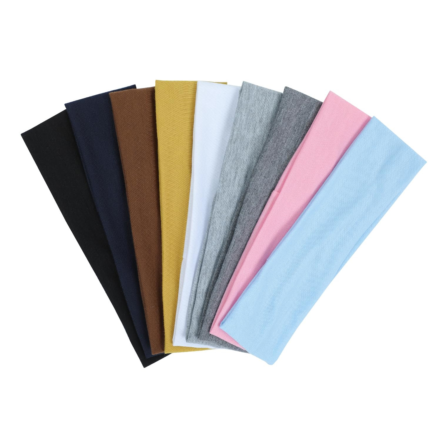 9Pcs Headbands for women Non Slip Headband, Soft Elastic Hair Bands for Women's Hair, Fashion Cot... | Amazon (US)