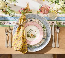 Botanical Bunny Stoneware Salad Plates - Mixed Set of 4 | Pottery Barn (US)