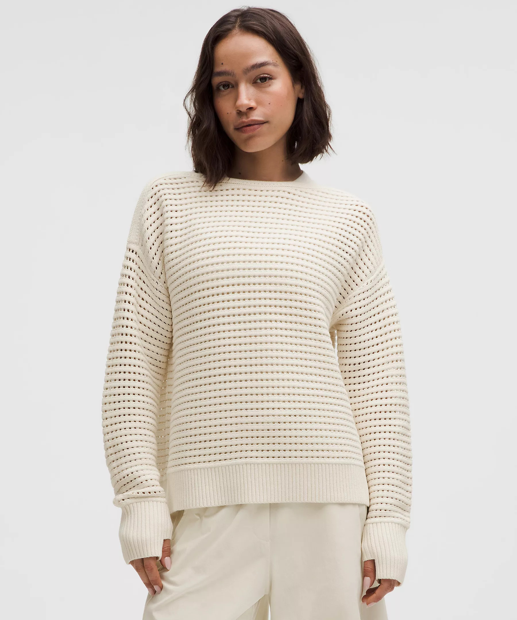 Cotton Crochet Pullover | Lululemon (US)