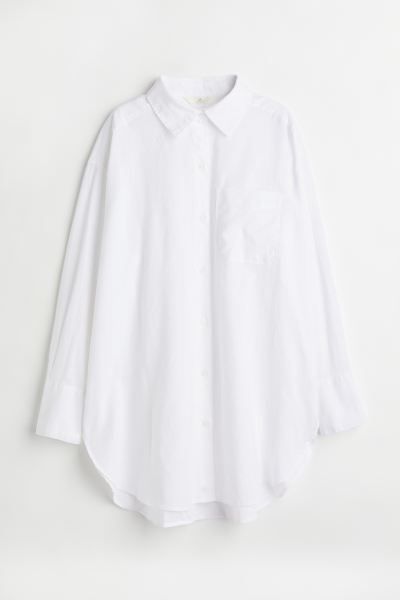 Oversized Bluse aus Leinenmix | H&M (DE, AT, CH, DK, NL, NO, FI)