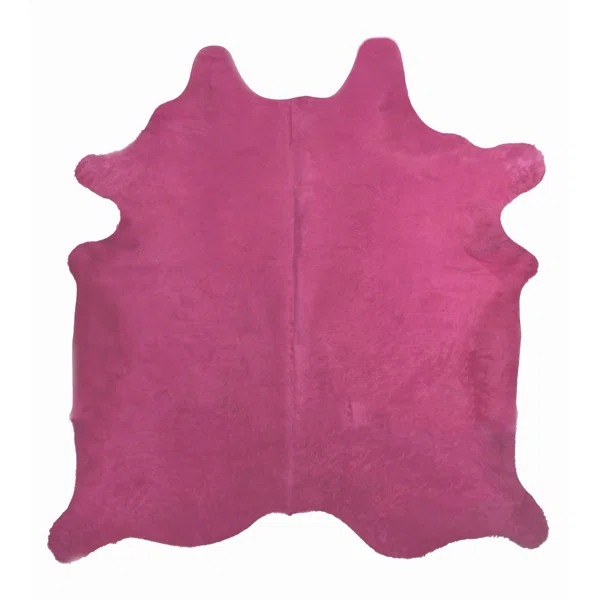 Conleth Handmade Leather Fuchsia Area Rug | Wayfair Professional