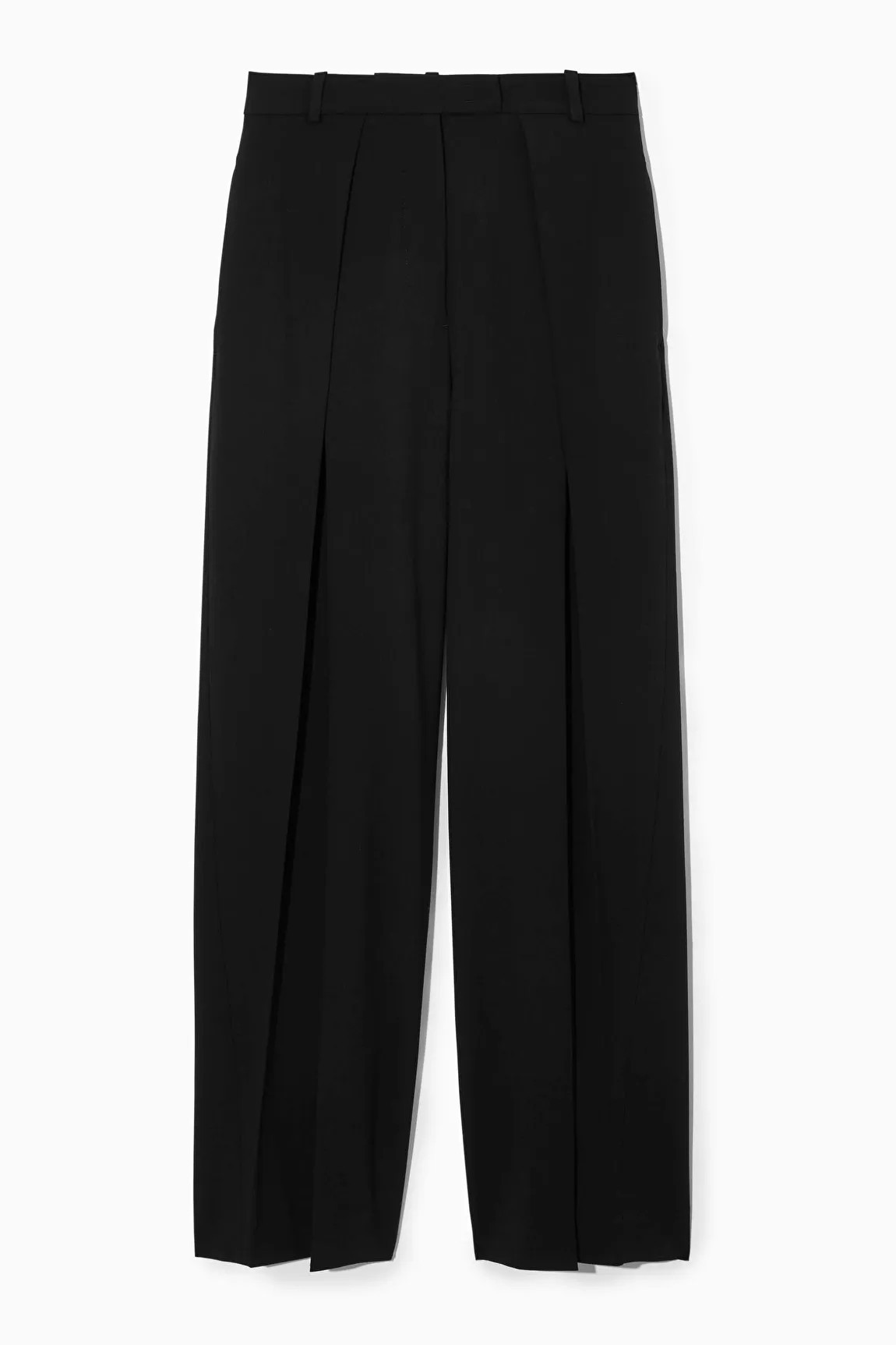 WOLLHOSE MIT WEITEM BEIN UND FALTEN | COS (EU)