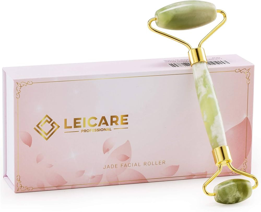 Jade Roller for Face - Jade Facial Roller, Face Roller Skin Care Tool - Under Eye Roller, Face Ma... | Amazon (US)