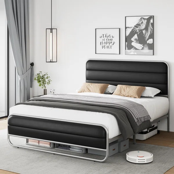 Northallert Metal Frame Upholstered Bed | Wayfair North America