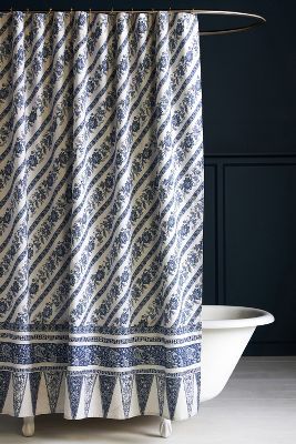 Mark D. Sikes Organic Cotton Shower Curtain | Anthropologie (US)