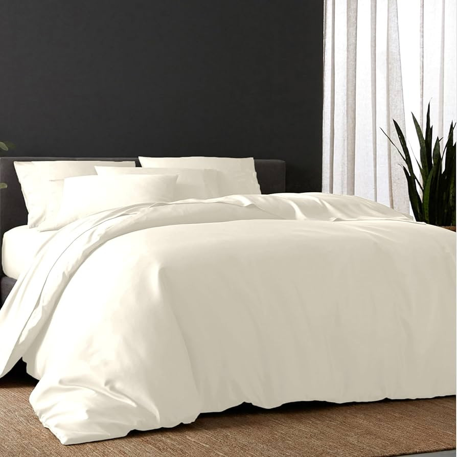 DOZ Duvet Cover Set, 100% Viscose derived from Bamboo, Organically Grown, Buttery Soft, Cooling D... | Amazon (US)
