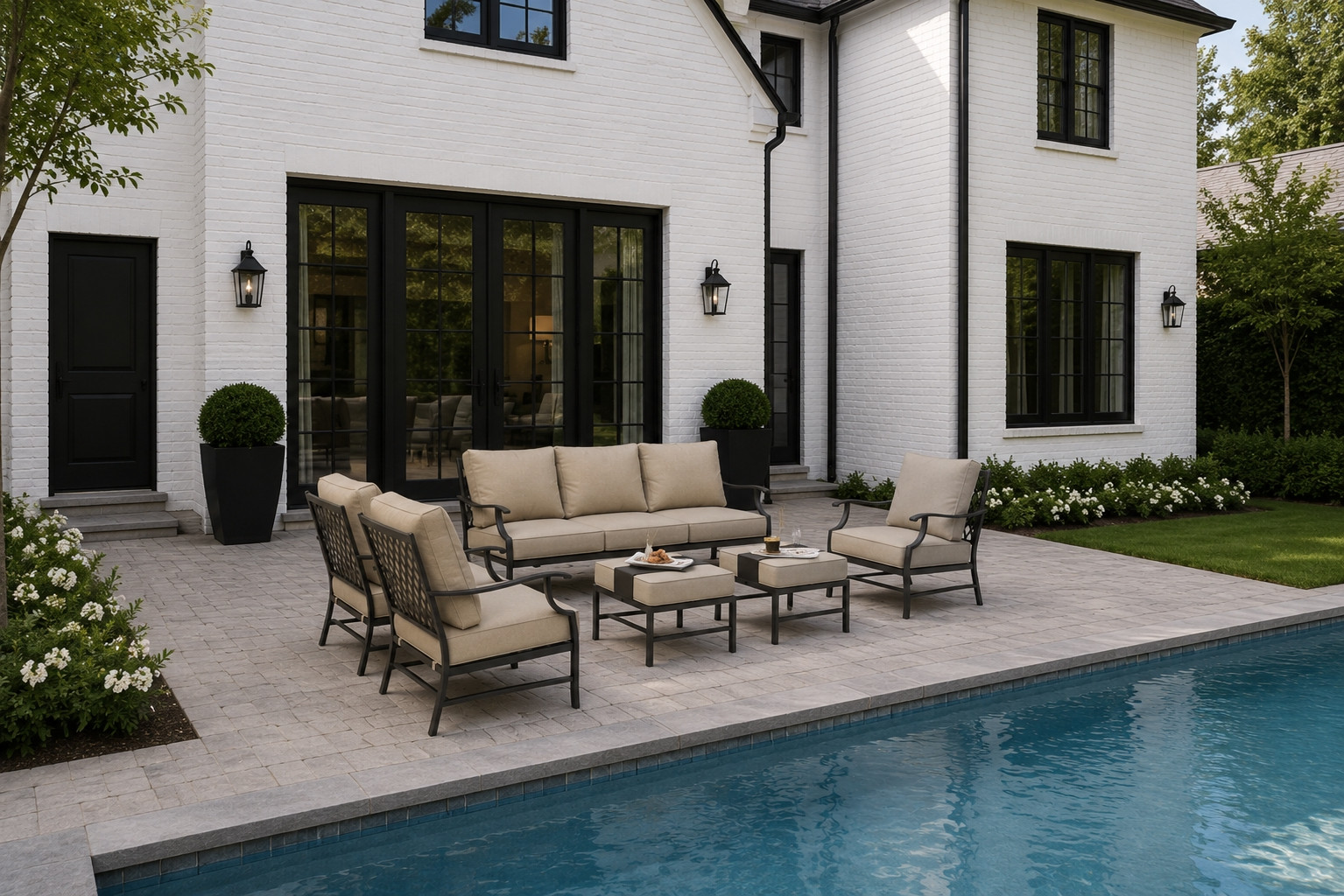 outdoor furniture, pool, outside, traditional, modern, french, entry console, entryway, mirror, lamp, decor, Coffee table, living room Home details linked ✨ Amazon, Etsy, Wayfair, Target, Restoration Hardware, Pottery Barn, Arhaus, Walmart, Studio McGee, Serena & Lily, Crate & Barrel, West Elm, Threshold, HomeGoods, Furniture, decor, lighting, rugs, mirrors, styling pieces, and organization favorites     

 #LTKSeasonal #LTKHome