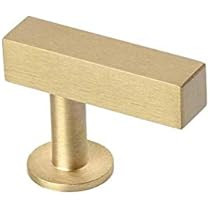 Lew's Hardware Bar Series Cabinet Knob - 31-101, Brushed Brass | Amazon (US)