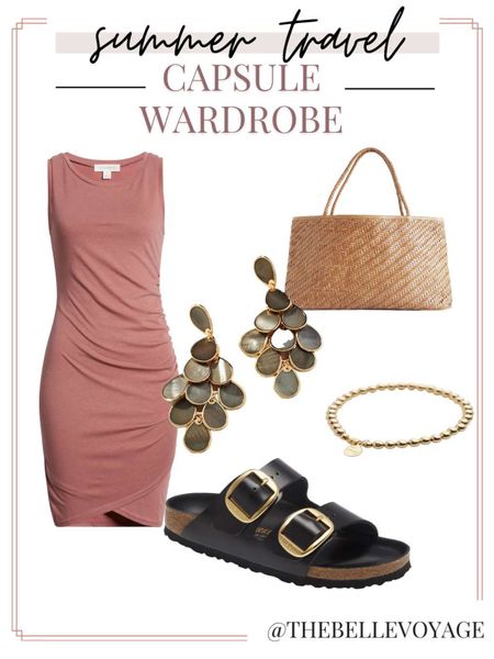 Summer vacation outfit | Travel outfit for summer | Summer packing list | What to wear on vacation 
Pink sleeveless bodycon dress

#LTKstyletip #LTKtravel #LTKSeasonal