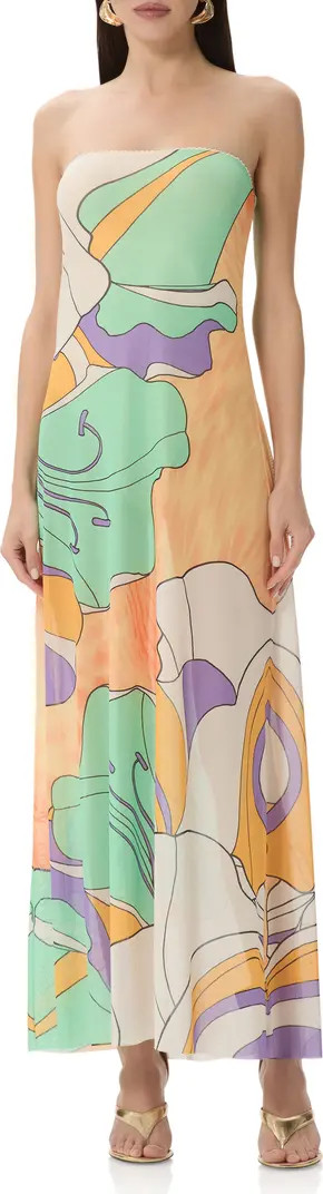 Alfie Floral Print Strapless Dress | Nordstrom