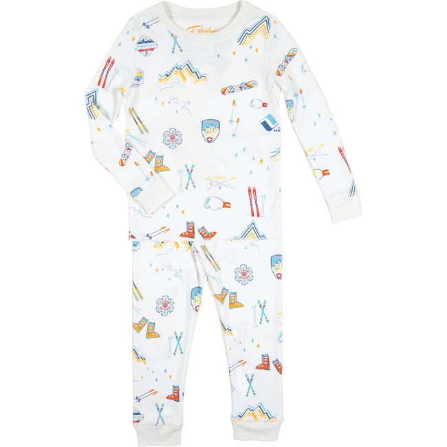Petidoux | Groovy Ski Pajamas Set, (Blue, Size 2Y) | Maisonette | Maisonette