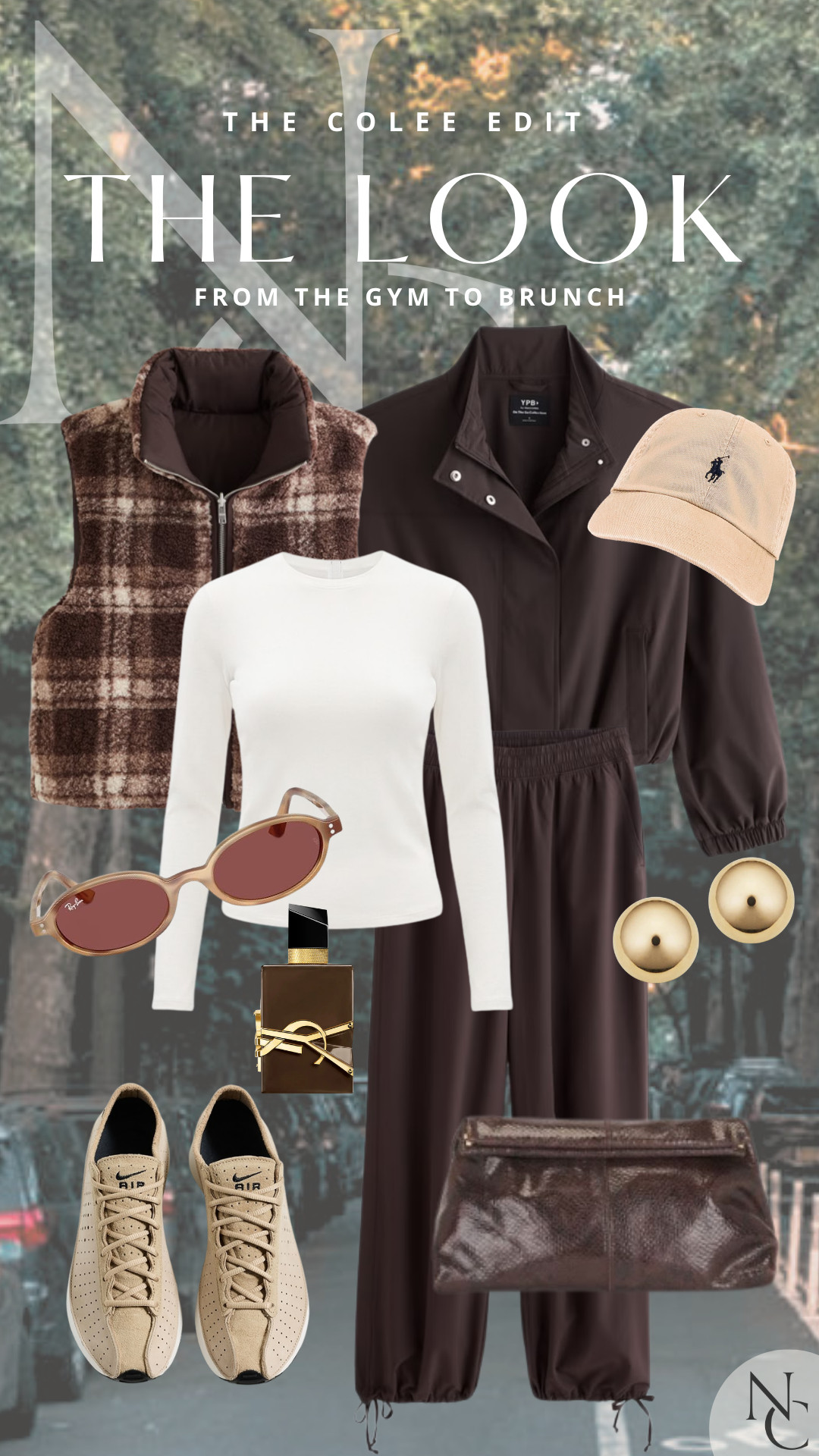 Proof that “I just came from the gym” can still be a whole aesthetic. 😂🤎

Chocolate activewear + a fitted white tee, cozy plaid vest and neutral sneakers for the workout… then sunnies, gold earrings, fragrance + a great clutch make it perfectly acceptable to head straight to brunch.

No outfit change required. My favorite kind of multitasking. 😉

Shop The Colee Edit: Gym to Brunch right here on LTK.

#AthleisureStyle #GymToBrunch #CasualStyle #TheColeeEdit #LTKStyle 

 #LTKdayinmylife #LTKgrwm #LTKootd