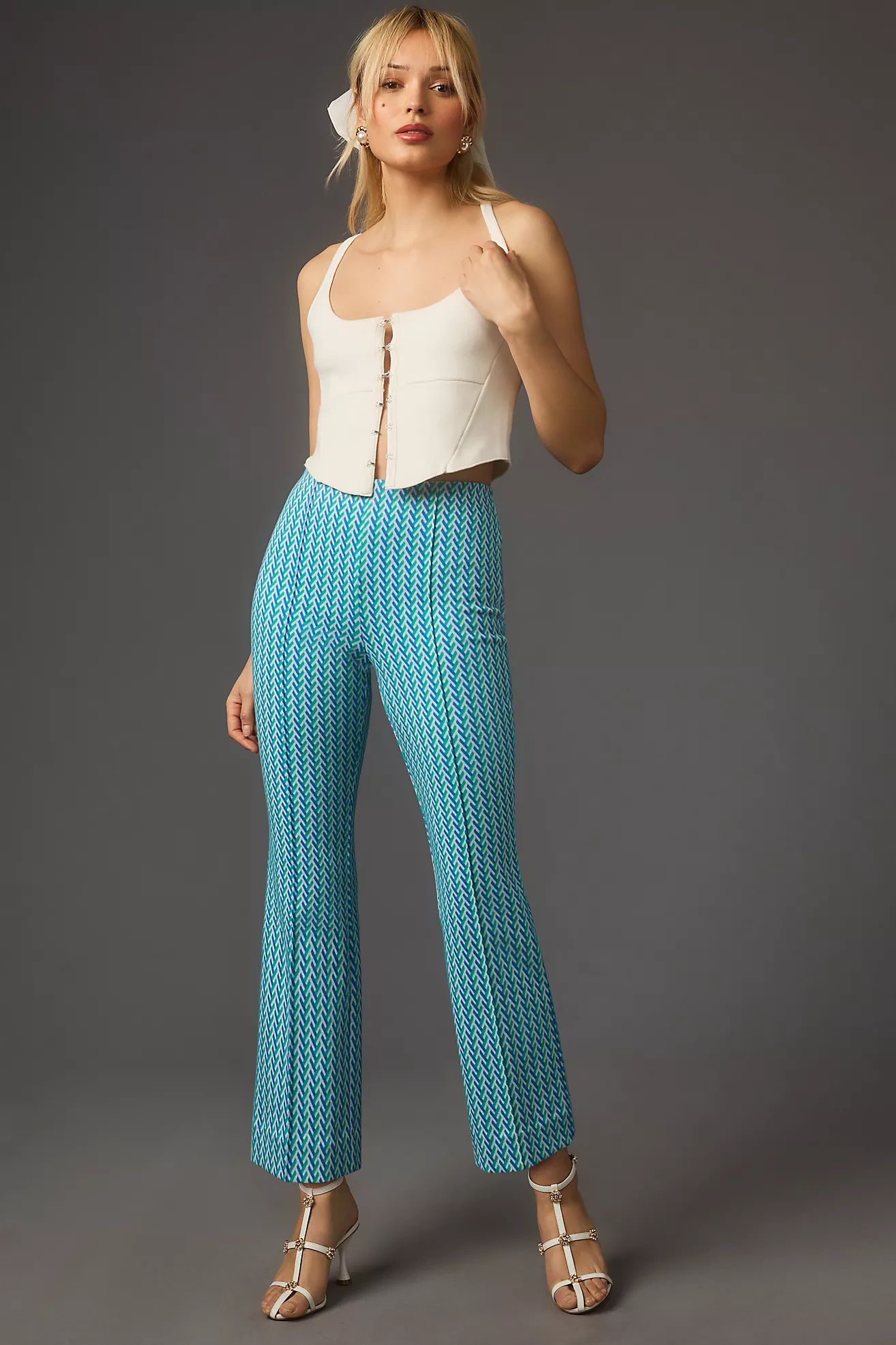 The Margot Kick-Flare Cropped Pants by Maeve | Anthropologie (US)