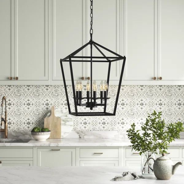 Dobson - Light Gold Lantern Pendant | Wayfair North America