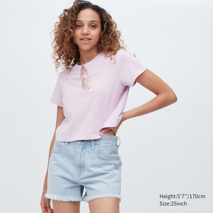 Boyfriend Denim Shorts (Frayed Hem) | UNIQLO (US)