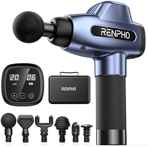 RENPHO Massage Gun with Heat, Percussion Muscle Mini Massage Gun for Athletes, Handheld Deep Tiss... | Amazon (US)