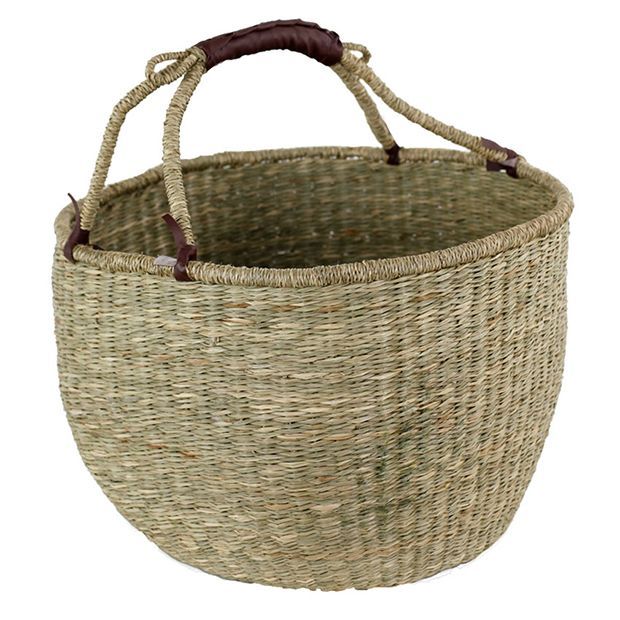 Woven Seagrass Market Basket | Antique Farm House