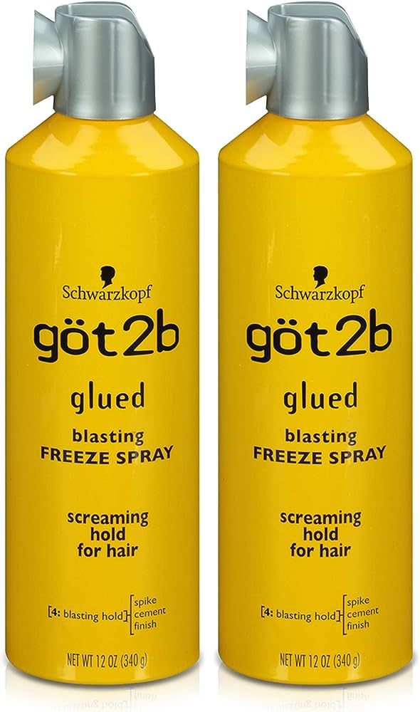 Glued Blasting Freeze Hairspray, 12 oz, Pack of 2 | Amazon (US)