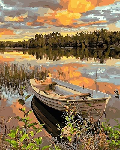 COLORWORK DIY Paint by Numbers, Canvas Oil Painting Kit for Adults, 16" W x 20" L Drawing Paintwo... | Amazon (US)