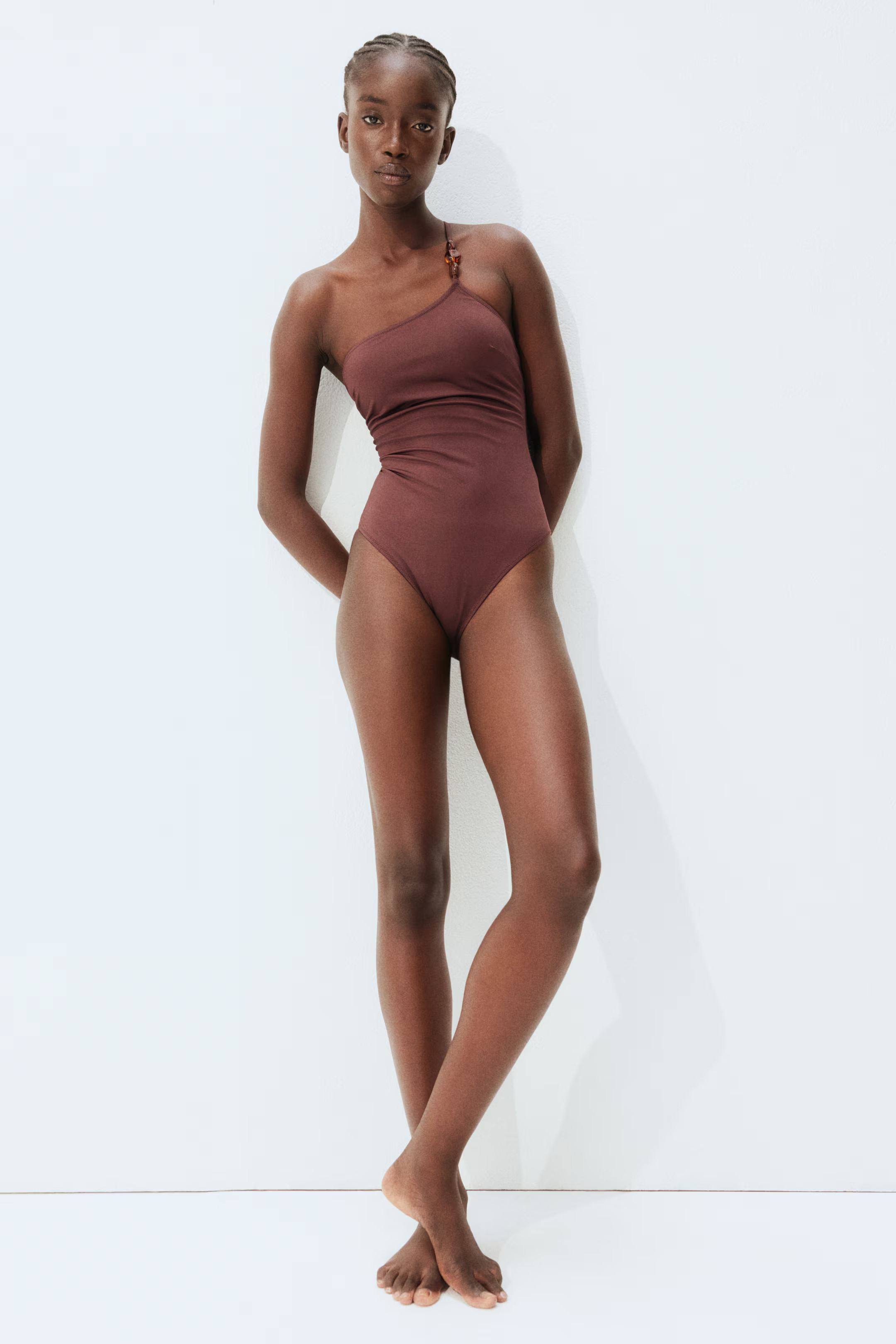 Padded-Cup One-Shoulder Swimsuit | H&M (US + CA)