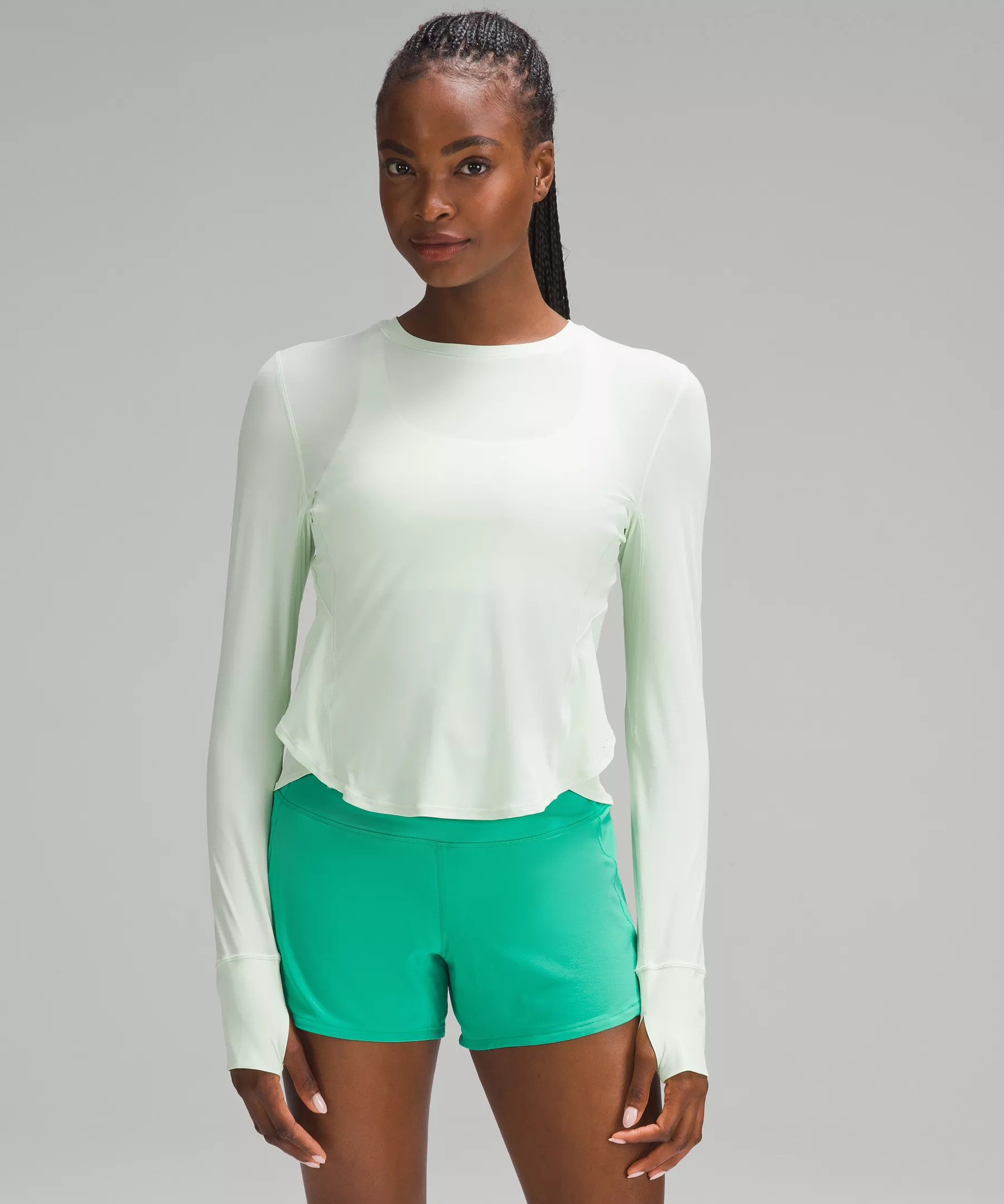 UV Protection Fold-Over Running Long-Sleeve Shirt | Lululemon (US)