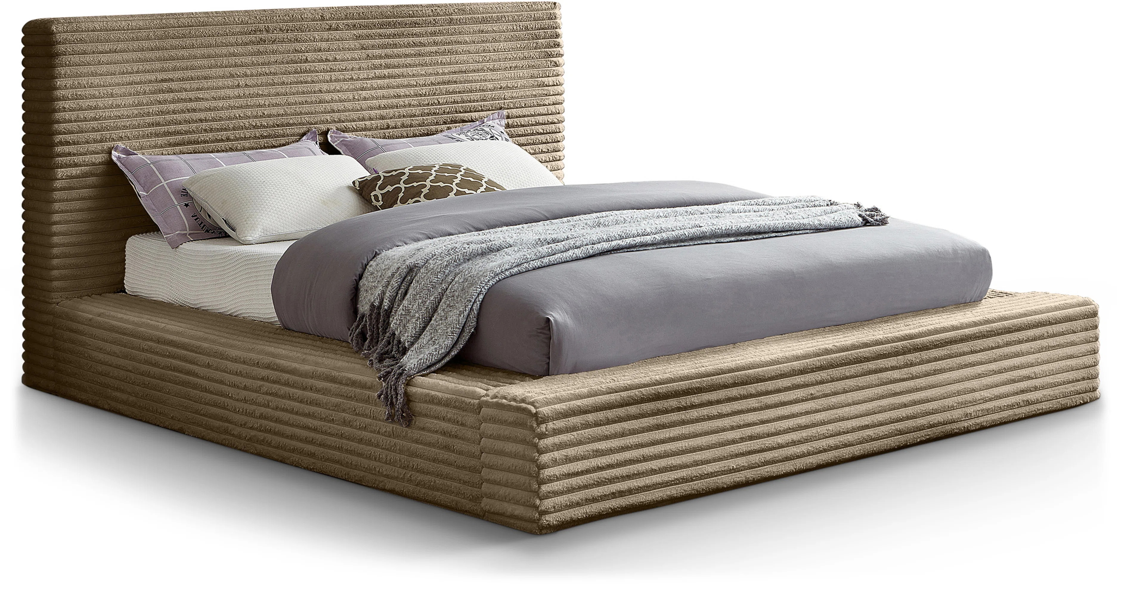Meridian Furniture USA Dexter Corduroy Fabric Bed | Wayfair | Wayfair North America