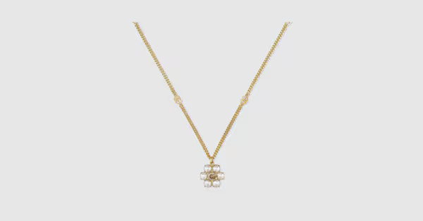 Gucci Pearl Double G necklace | Gucci (US)
