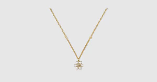 Gucci Pearl Double G necklace | Gucci (US)