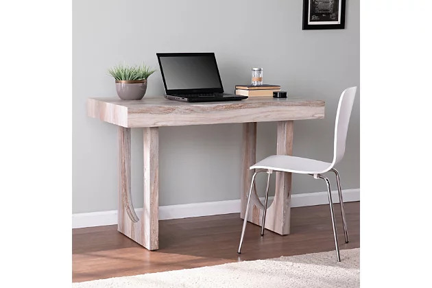 Laskey Faux Marble Writing Desk | Ashley Homestore