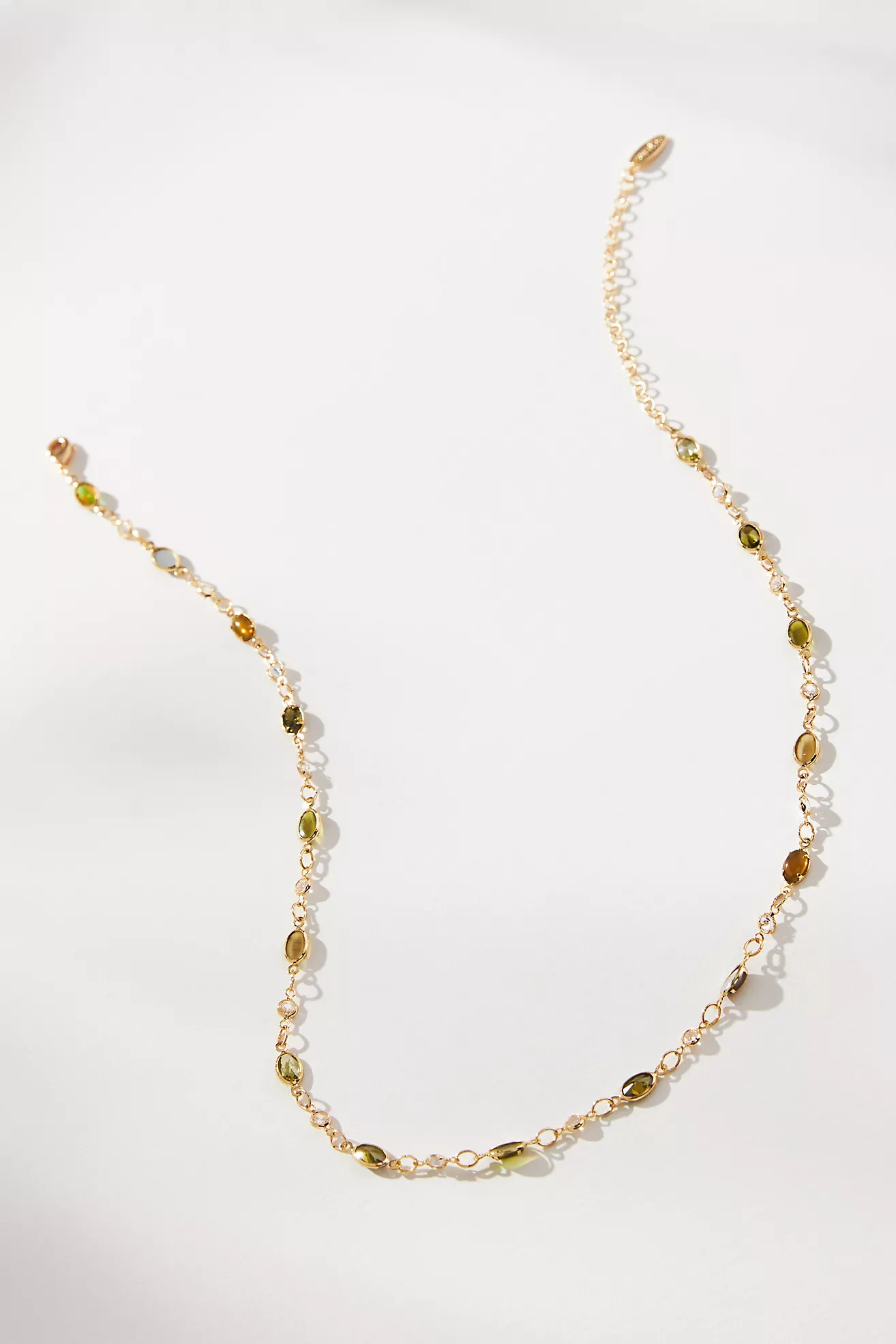 Infinity Glass Stone Necklace | Anthropologie (US)