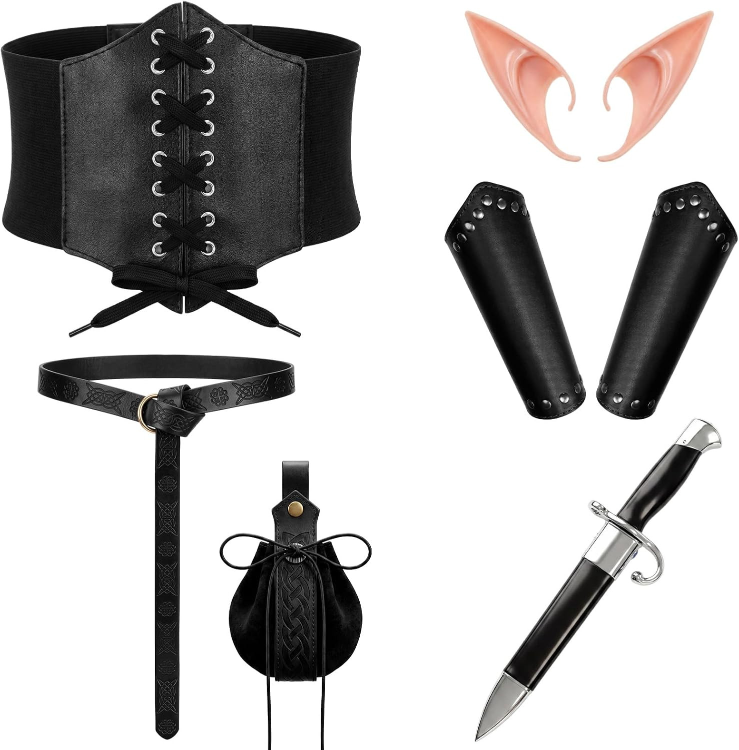 6 Pcs Halloween Women Medieval Viking Ren Faire Costume Accessory | Amazon (US)