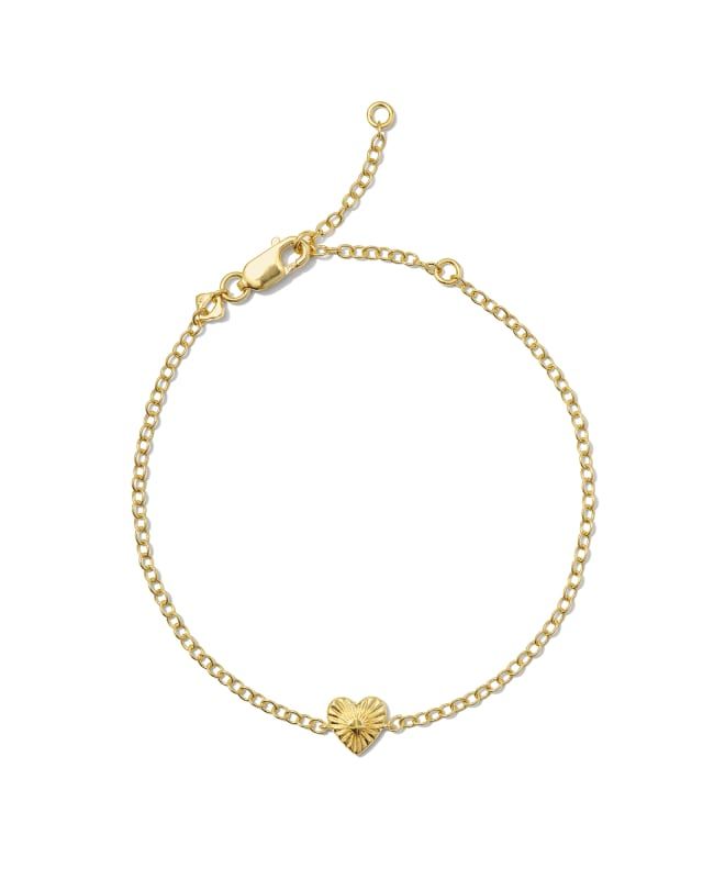 Maia Heartburst Delicate Chain Bracelet in 18k Gold Vermeil | Kendra Scott