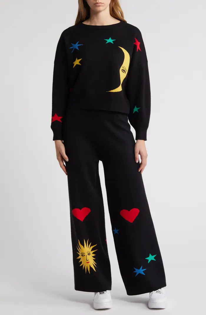 Celestial Knit Long Sleeve Sweater & Pants Set | Nordstrom