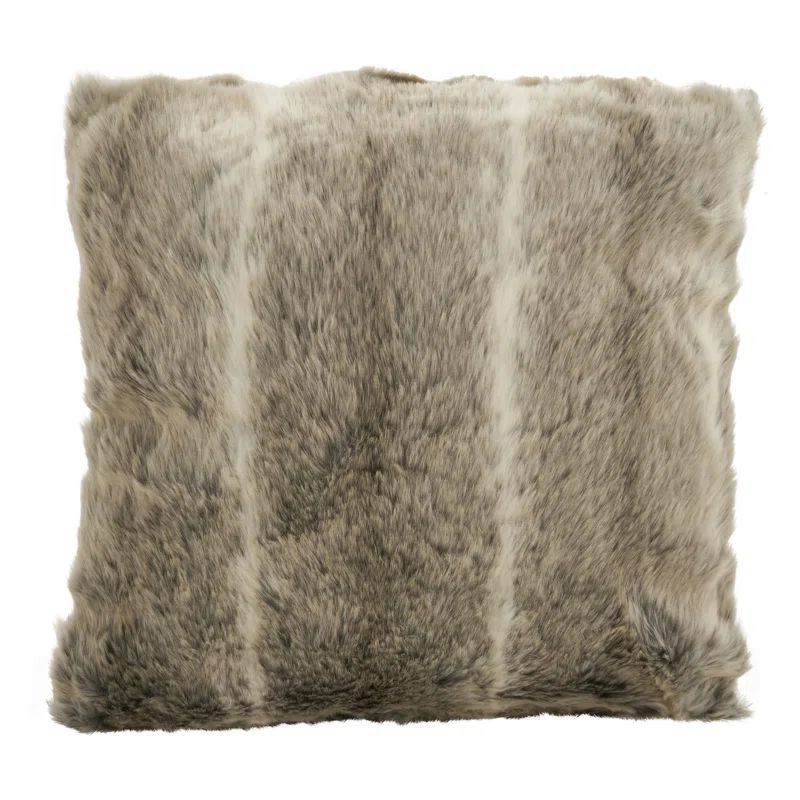 Roux Plush Poly Luxe Filled Faux Fur Throw Pillow | Wayfair North America