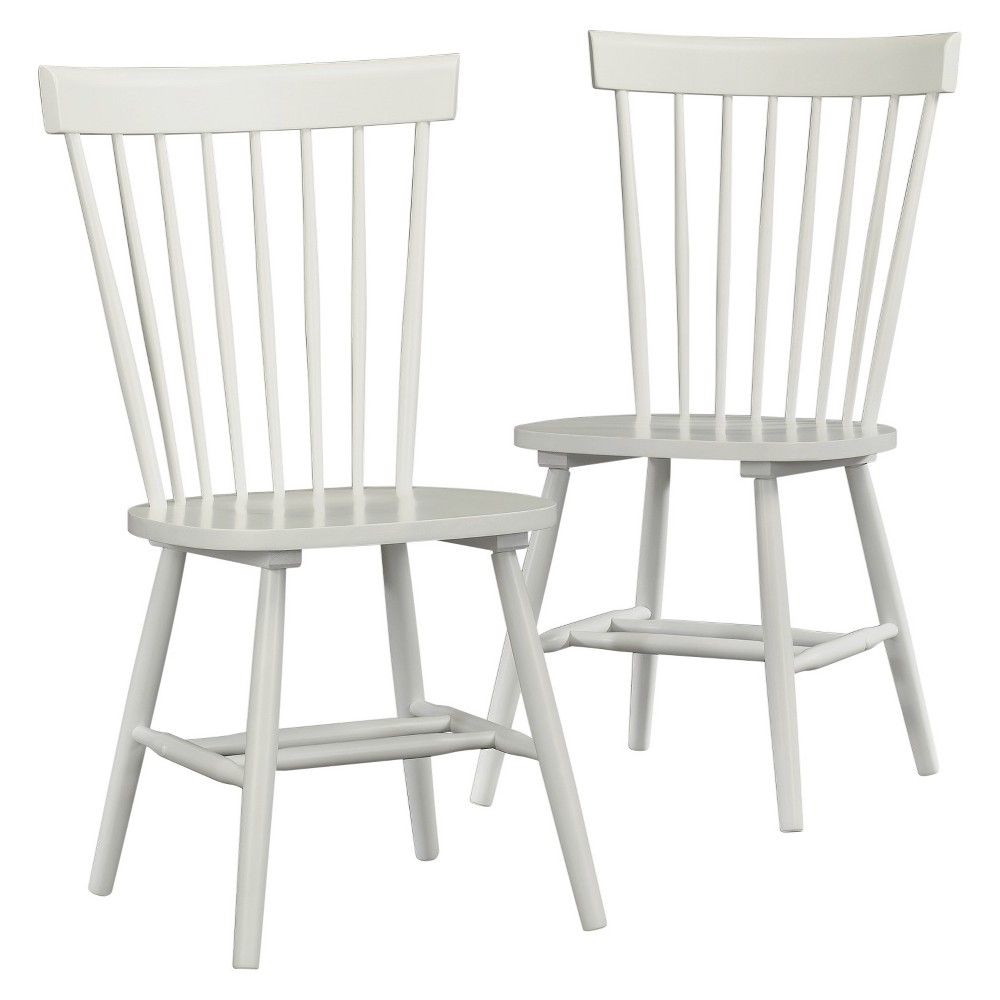 Cottage Road Spindle Back Dining Chair (Set of 2) - Soft White - Sauder, Adult Unisex | Target