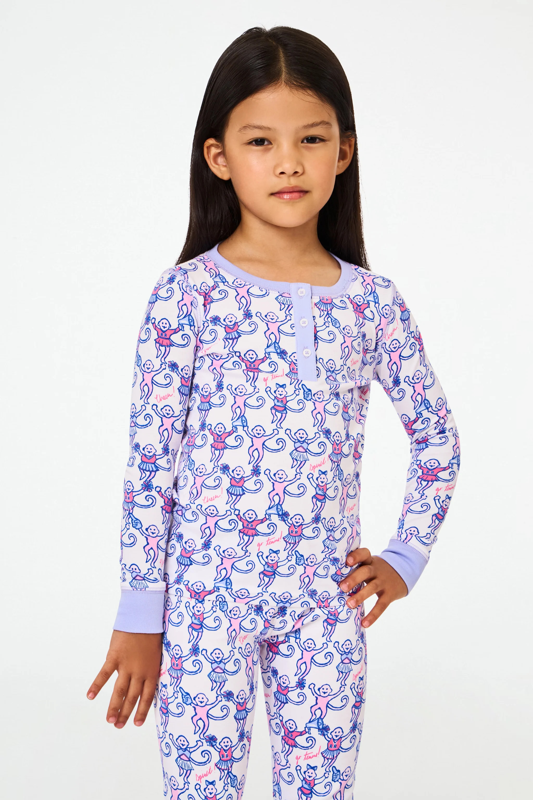 Kids Cheer Monkey Pajamas | Roller Rabbit