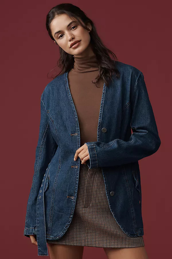 Belted Denim Jacket | Anthropologie (US)