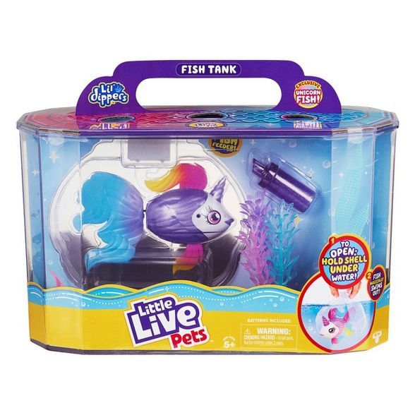 Little Live Pets Lil' Dippers Fish Playset - Unicornsea | Target