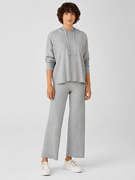 Cozy Waffle Knit Straight Pant | Eileen Fisher