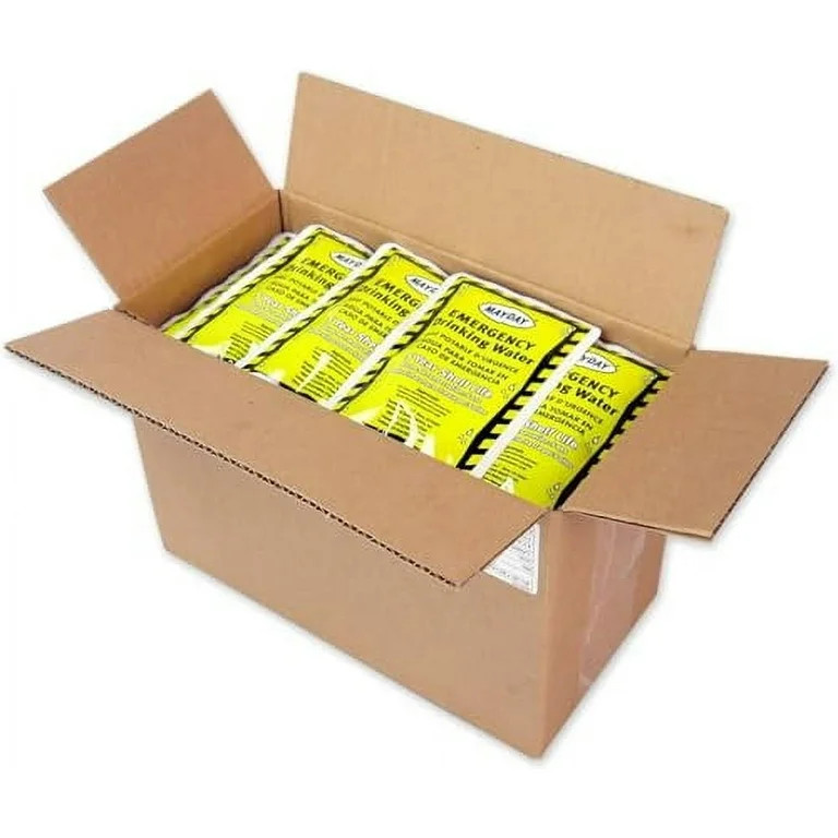 Mayday Emergency Water Pounches Case of 100. Emergency Preparedness, Survival and Backpacking | Walmart (US)